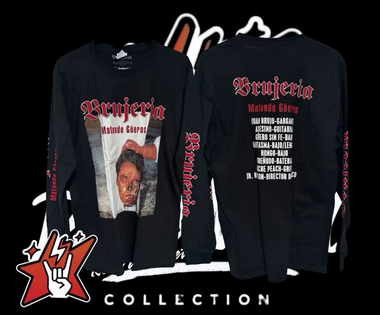 Brujeria T-Shirt New Short & Long Sleeve Napalm Death Carcass At The Gates