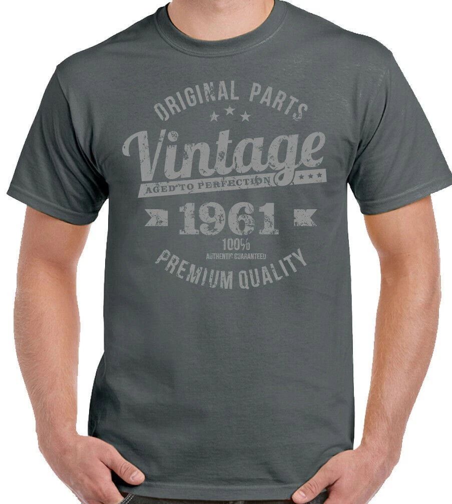 65th Birthday T-Shirt 1961 Mens Funny Distressed 64 Vintage Year Premium Quality