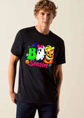 Boo Season Cartoon Frankenstein Ghost Jack O Lantern Moon shirt