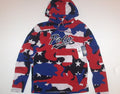 POLO RALPH LAUREN Men's Camo Stars USA Americana Performance Hooded T-Shirt, NWT
