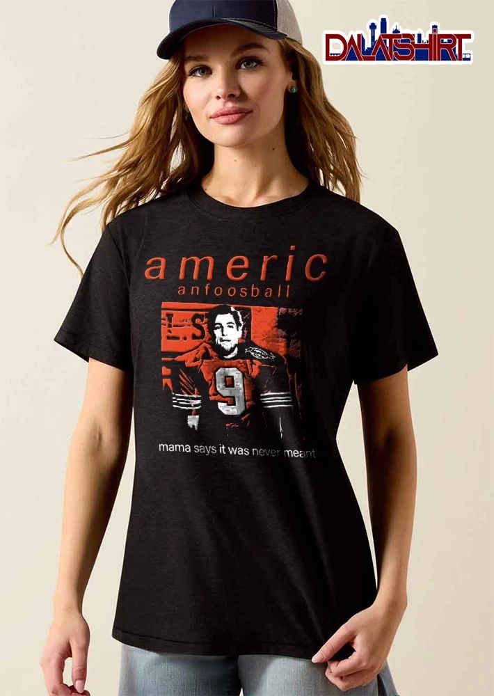 Americ Anfoosball Mama Says It Was Never Meant Adam Sandler Bobby Boucher The Waterboy Football Jersey Stencil shirt