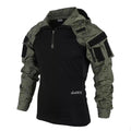 Desert Night Men's Tactical Long Sleeve Shirt Combat Pullover Camouflage Hooded