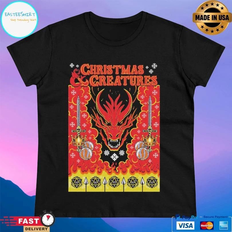 Christmas And Creatures Arinesart T-shirts