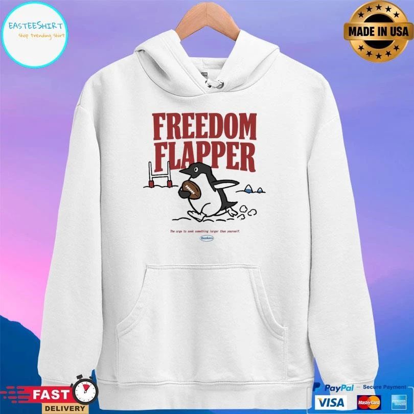 Freedom Flapper Penguin The Urge To Seek Something Larger Than Yourself T-shirts