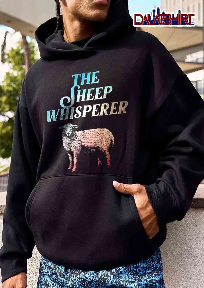 The Sheep Whisperer Standing Woolly Animal Gradient Color Glow shirt