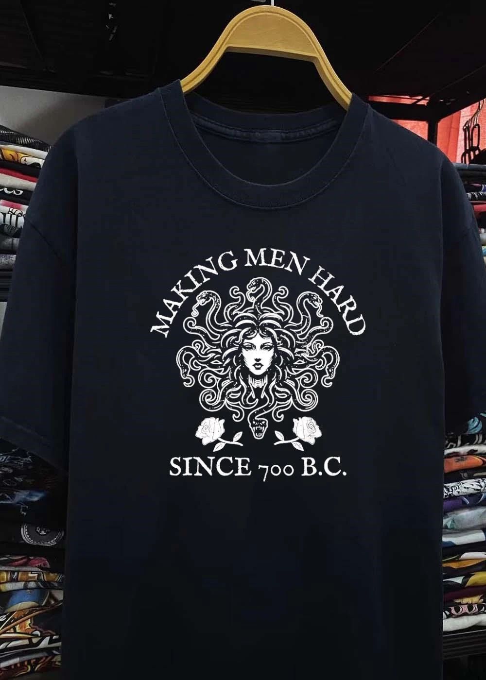 Medusa Mythology Making Men Hard Since 700 BC T-Shirt