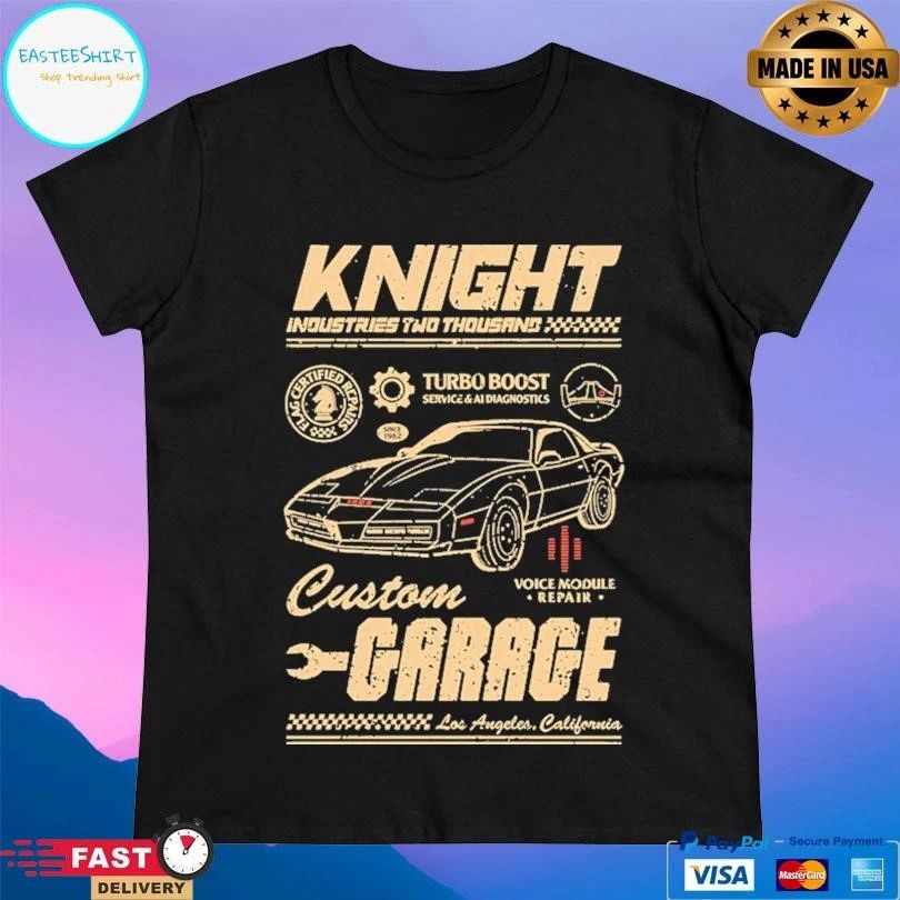 Knight Industries Two Thousand Custom Garage Los Angeles California T-shirts