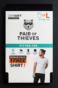 Pair of Thieves  SuperSoft Crew Neck Undershirt 3-Pack – Black - Large
