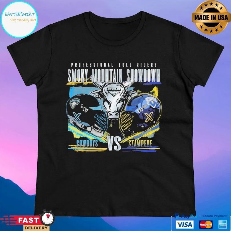 Professional Bull Riders Smoky Mountain Showdown Rivalry Cowboys Vs Stampede T-shirts