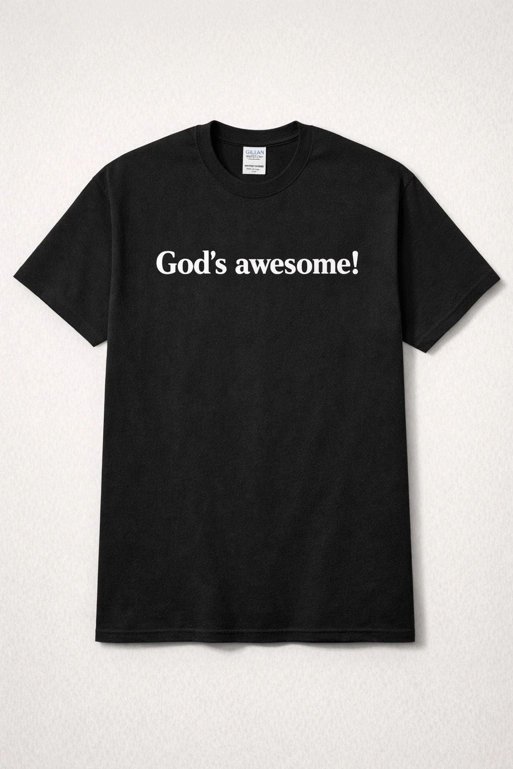 God’s Awesome! Christian Faith T-Shirt | Heavyweight Cotton Unisex Tee