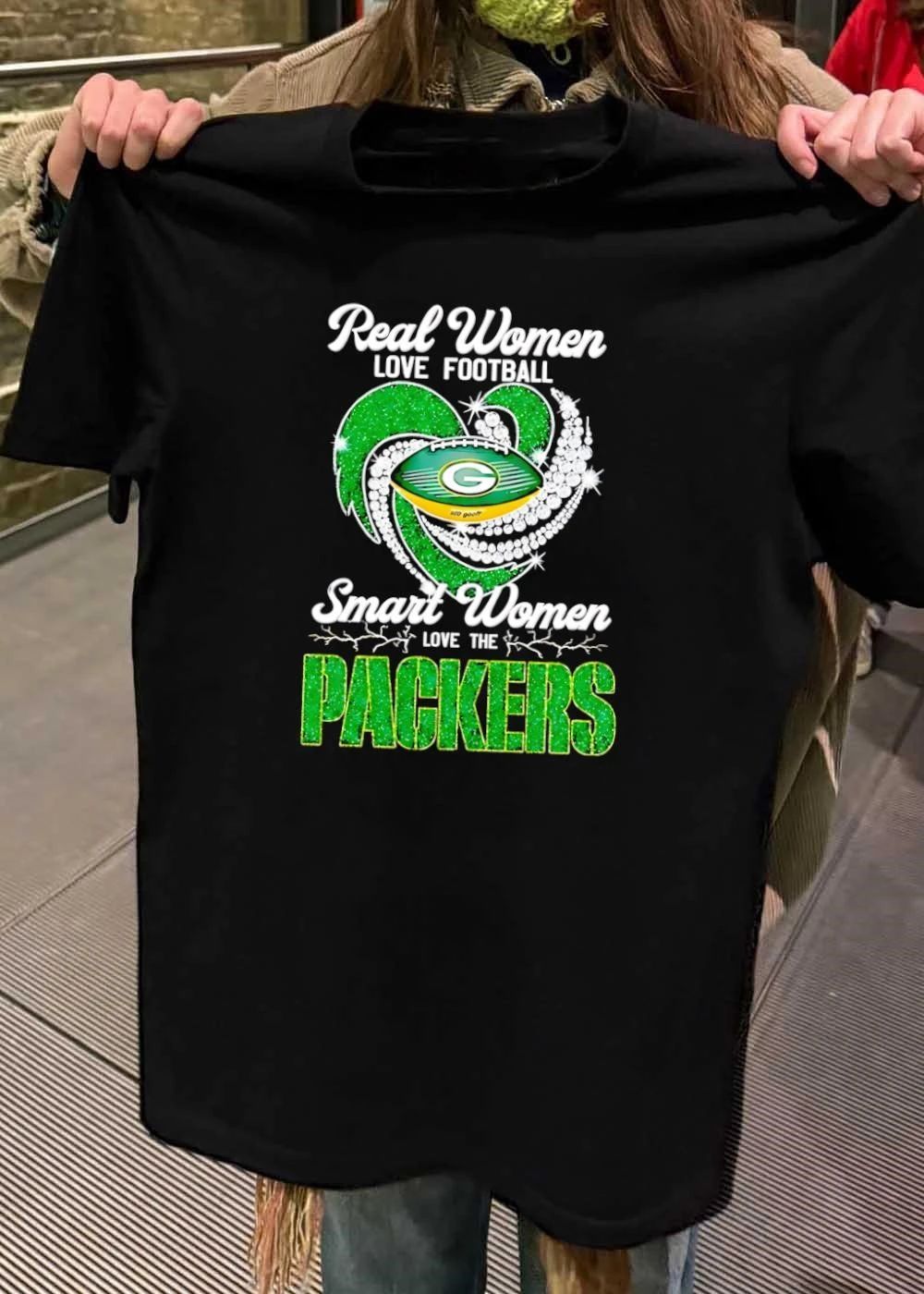 Real Women Love Football Smart Women Love the Green Bay Packers Shirt