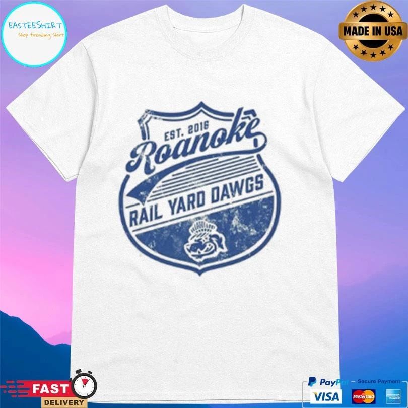 Roanoke Rail Yard Dawgs Est 2016 Hockey Shield T-shirts