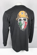 Ariat Men's Rebar Workman Born For This T Shirt Long Sleeve Charcoal Mexico