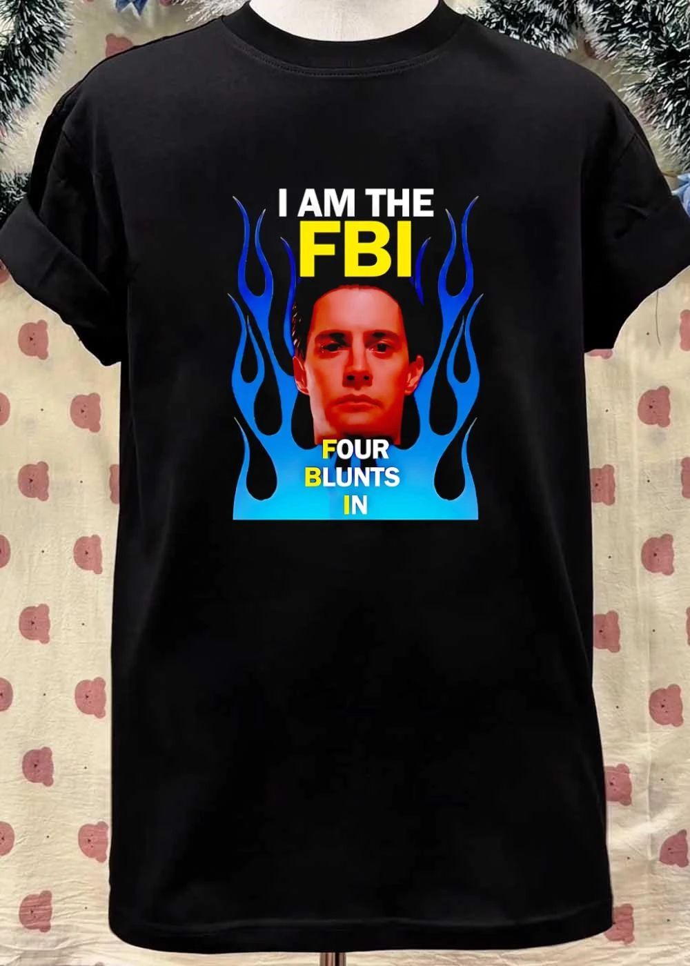 Special Agent Dale Cooper I Am The FBI Four Blunts In T-Shirt