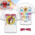 Buc-ee’s Autism Accept Understand Love Lgoo Two Sided Shirt