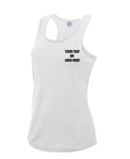 Custom Printed Personalised Your Text AWDis Just Cool Women's Cool Vest Gym Top