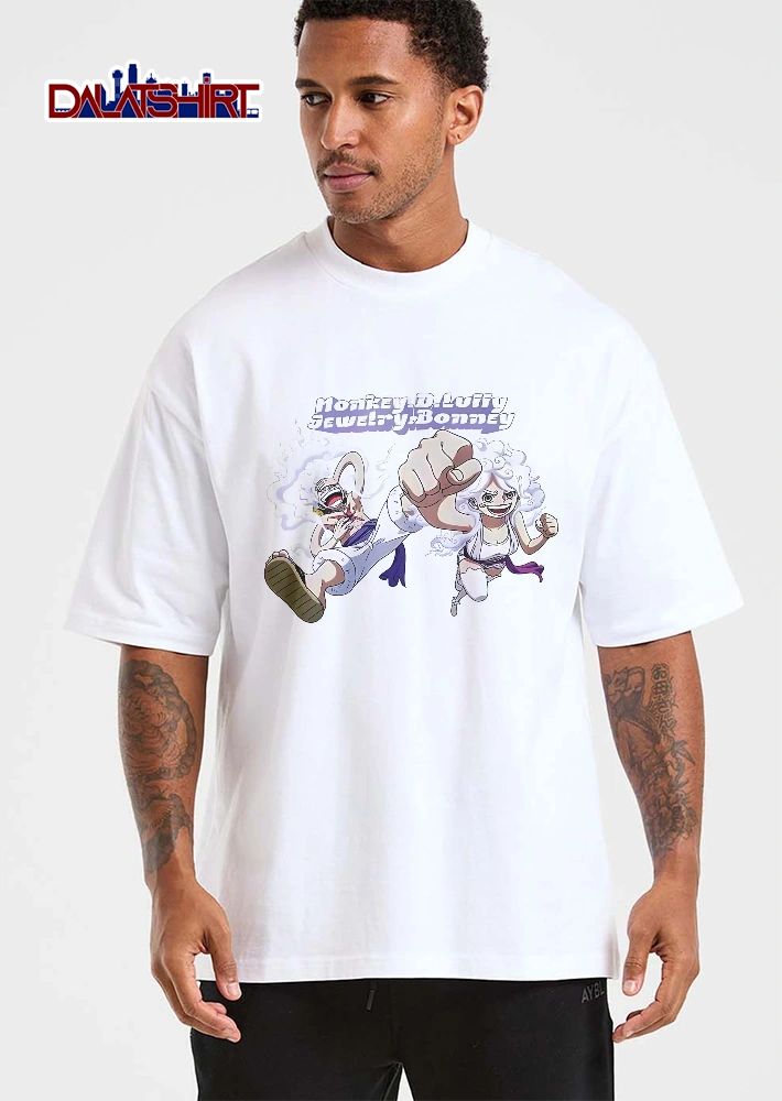 Monkey D Luffy Jewelry Bonney Gear 5 Anime Characters Action Poses shirt