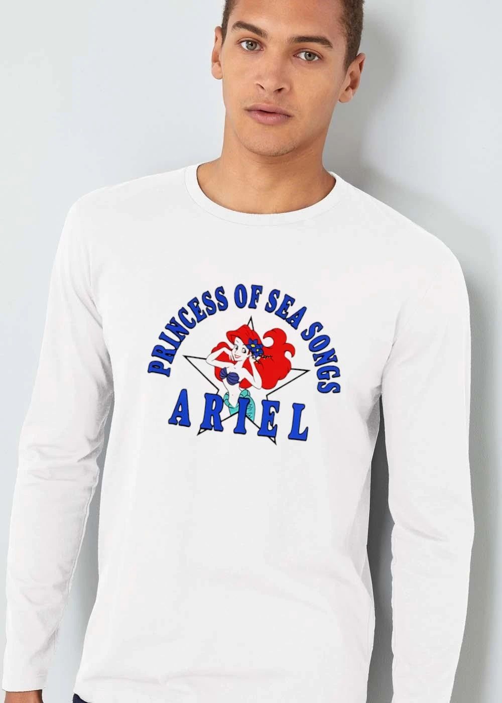 Princess Of Sea Songs Ariel Cartoon Mermaid Red Hair Star shirt