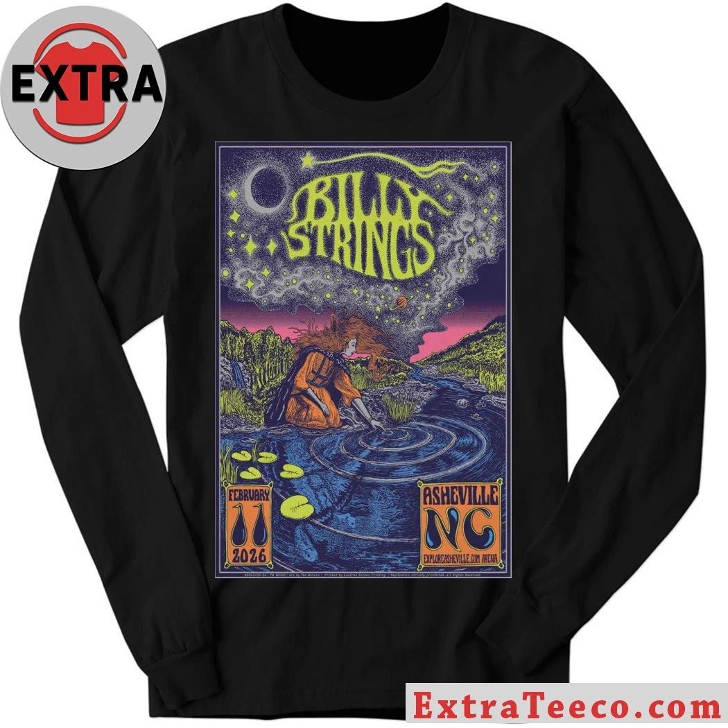 Billy Strings 02 11 2026 ExploreAsheville.com Arena Asheville, NC Poster T-Shirt