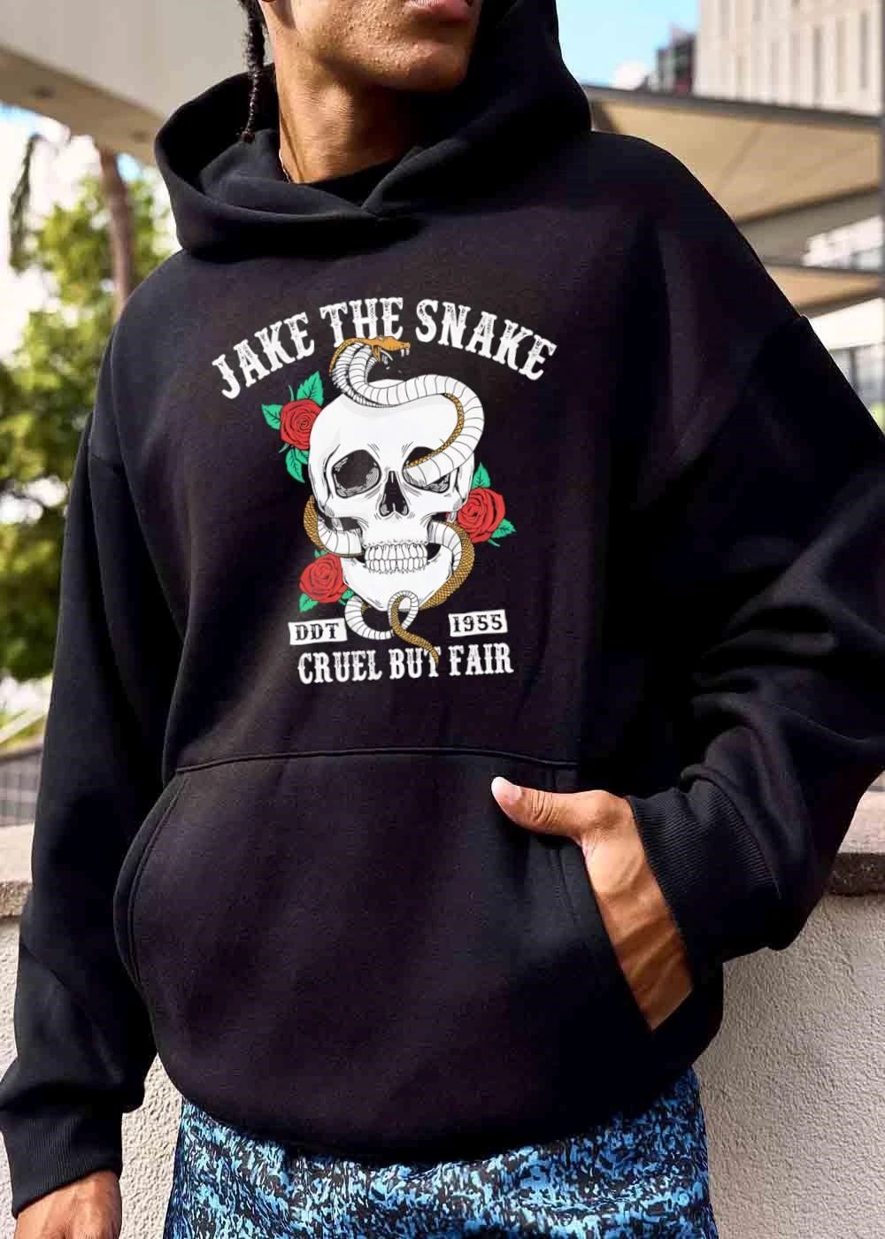 Cruel But Fair Ddt Jake The Snake 1955 Skull Serpent Roses Distressed Line Art shirt