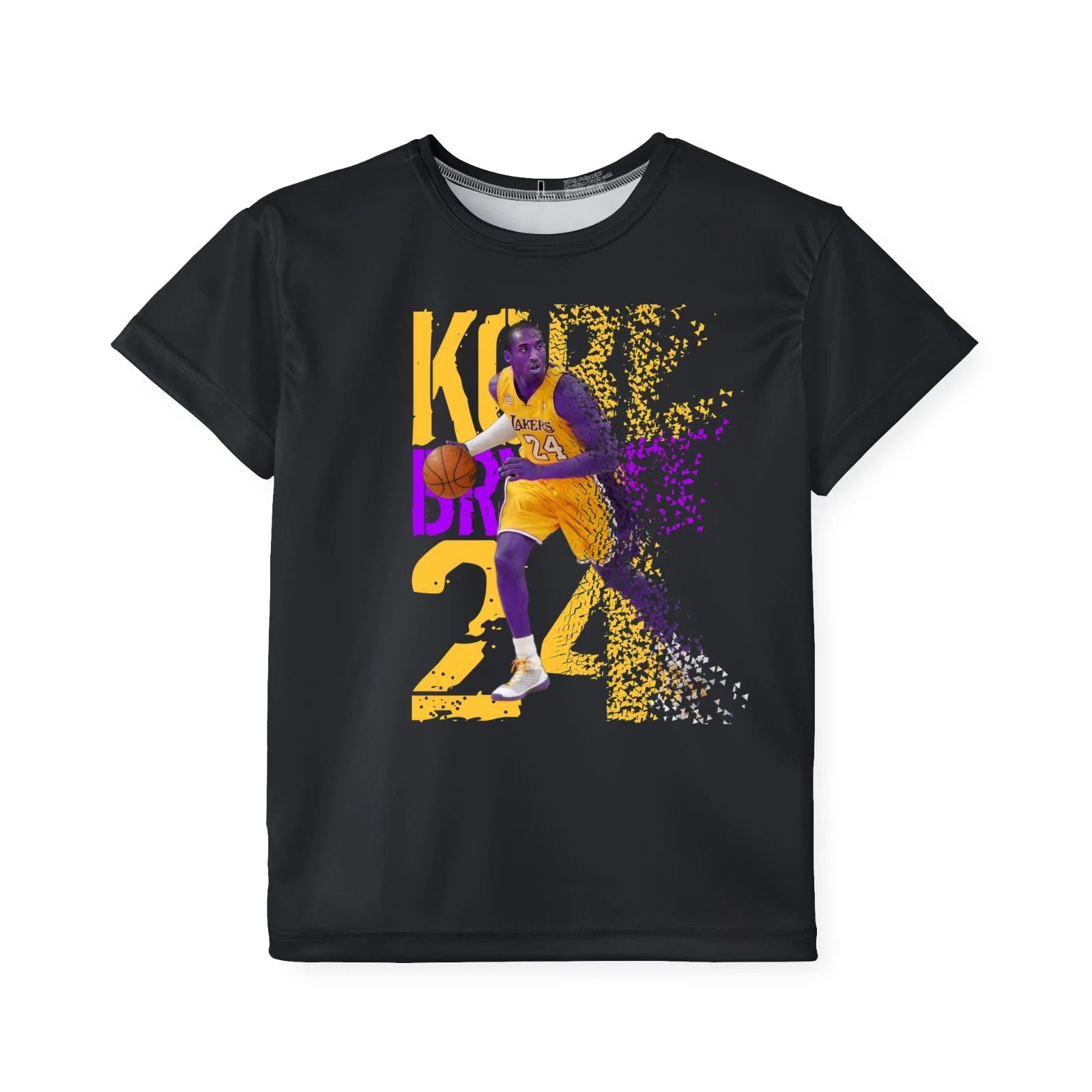 Basketball Style YOUTH Size T-Shirts Clothing Custom Design Printed Front