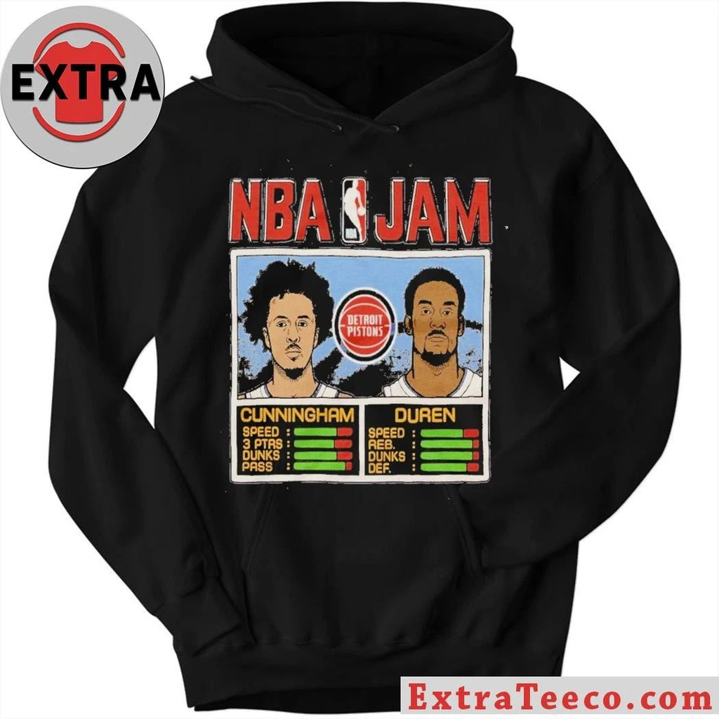 NBA Jam Pistons Cunningham And Duren Shirt