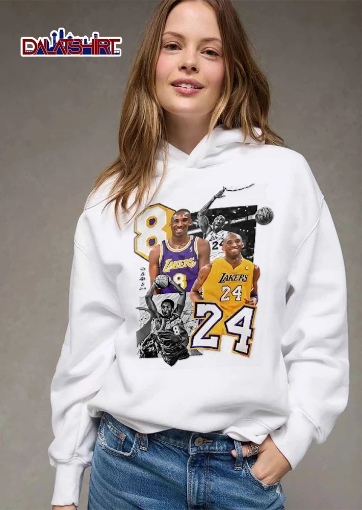 Los Angeles Lakers NBA Kobe Bryant Photo Collage Jersey Numbers 8 24 shirt