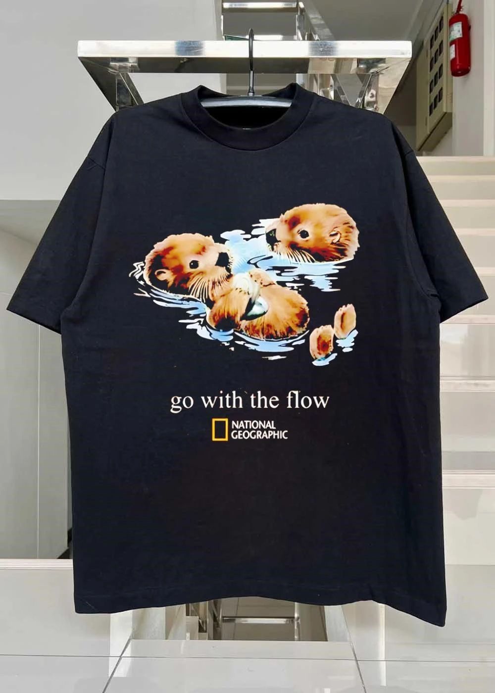 National Geographic Two Otters Go with the Flow T-Shirt