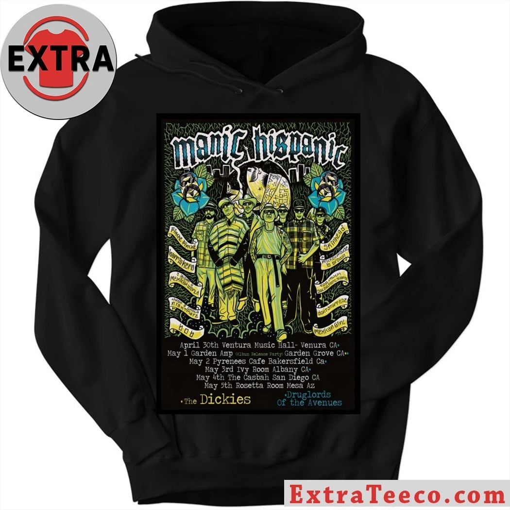 Manic Hispanic American Tour 26 Poster Shirt