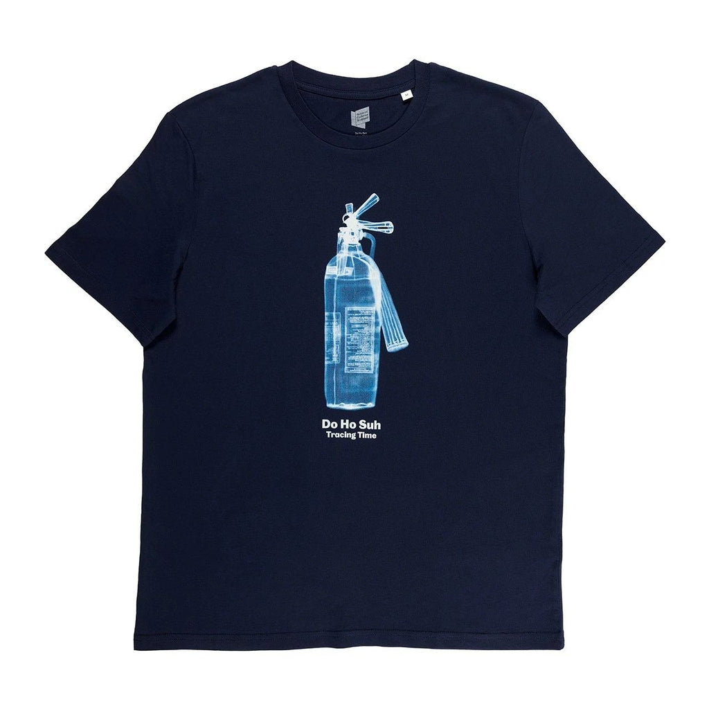 🧯 Do Ho Suh ‘Fire Extinguisher’ Navy Blue Cotton T-Shirt – XS - L (WITH TEXT)