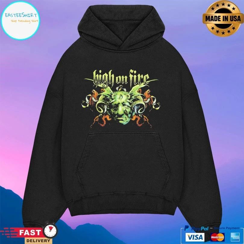 High On Fire Green Demon T-shirts
