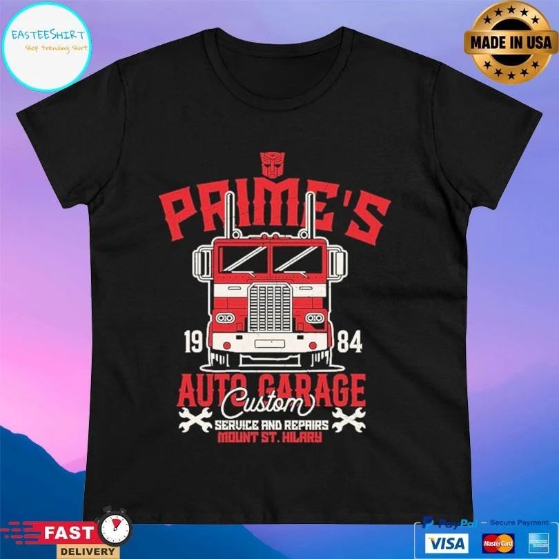 Prime’s Auto Garage Custom Seruice And Repairs Mount St Hilary 1984 T-shirts