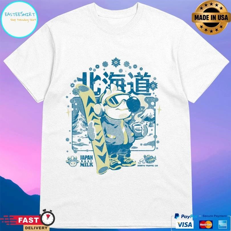 Hokkaido Ski Paradise Japan Best Milk Horta Travel Co Horta Studio T-shirts