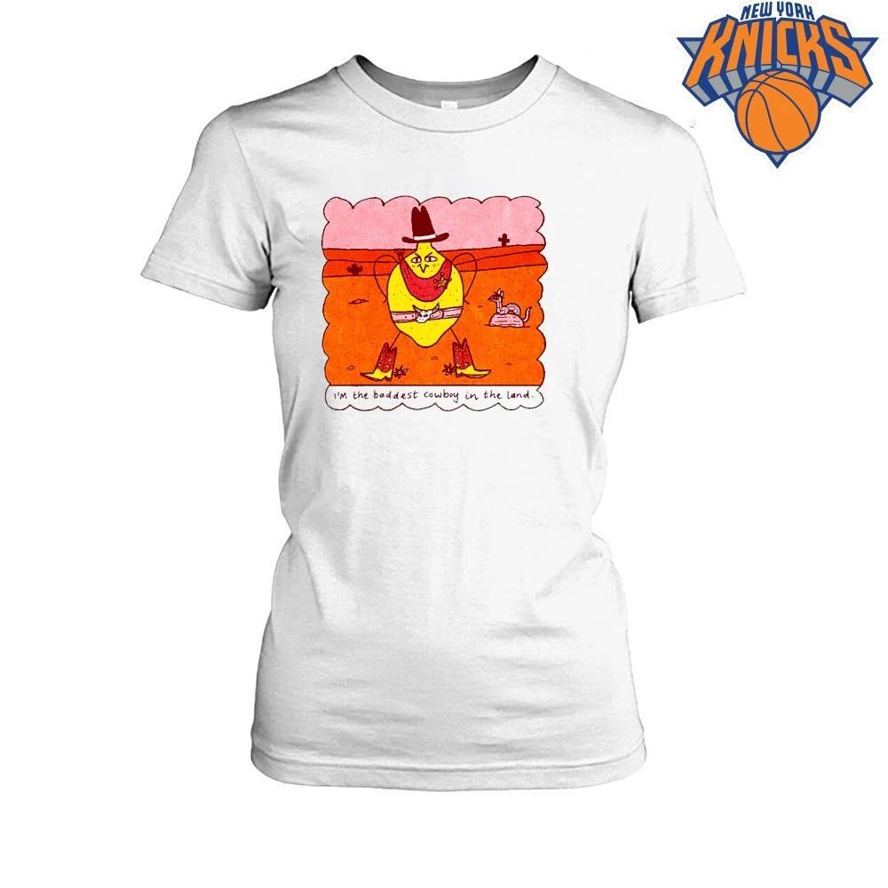 Im The Baddest Cowboy In The Land Funny Lemon Western Desert Shirt