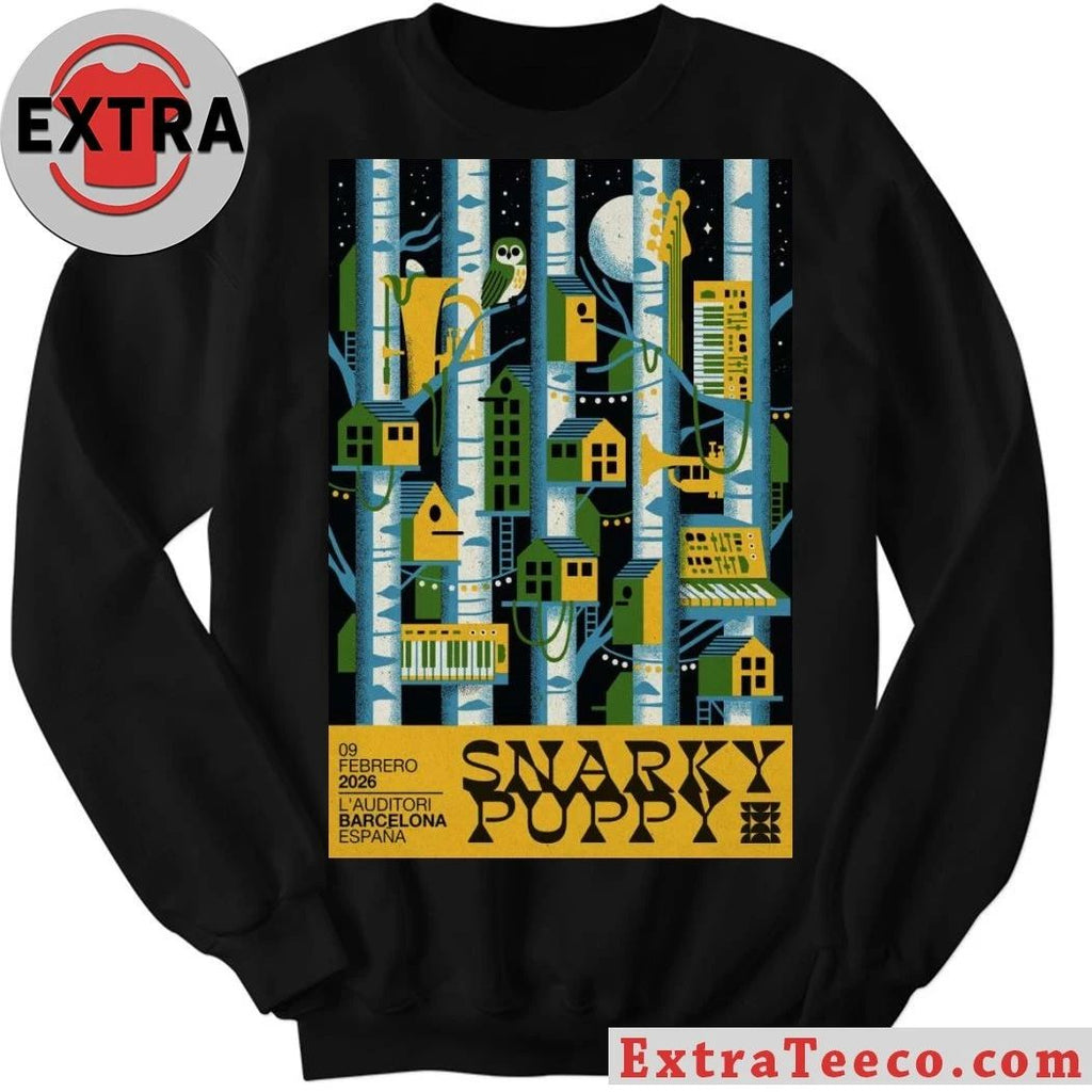 Poster Snarky Puppy At L’Auditori In Barcelona, Spain On Feb 9, 2026 T-Shirt
