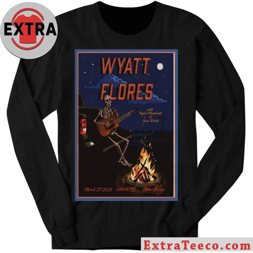 March 27 2026 Wyatt Flores Lubbock Concert Poster Shirt