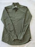 BAGUTTA Olive Long Sleeve Shirt Size L - Stylish Italian Fashion