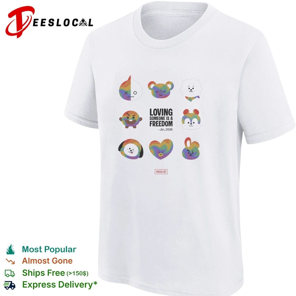 Loving Someone Is a Freedom Jin 2026 BT21 T-shirt