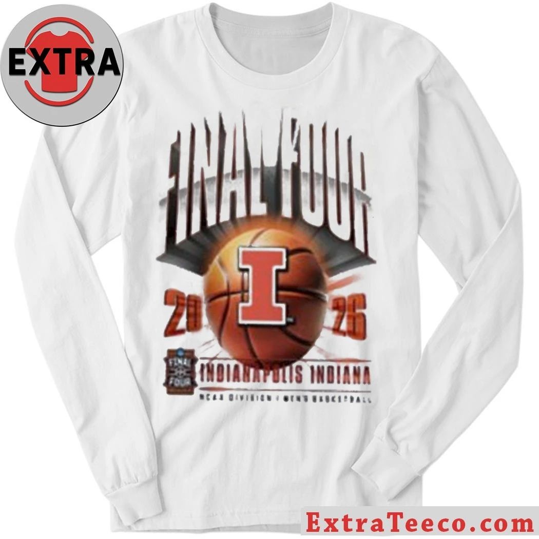 Indianapolis Indiana Illinois Final Four 2026 T-Shirt- Top-Rated Gift for College Basketball Lovers