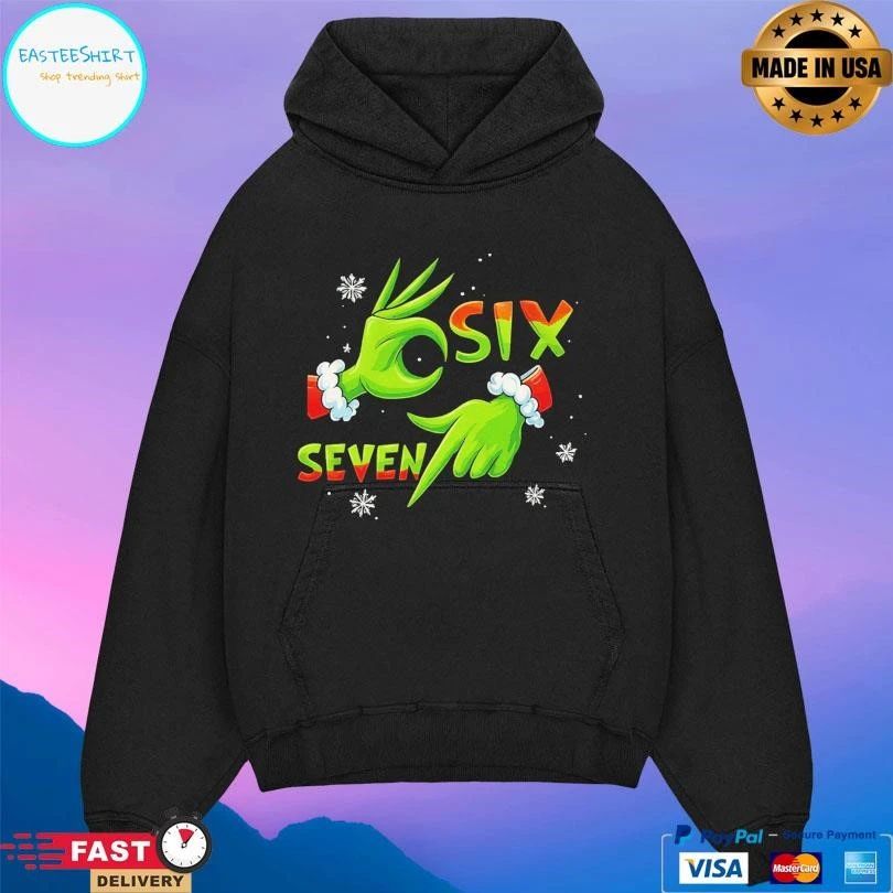 Grinch Hand Six Seven Christmas 2025 T-shirts