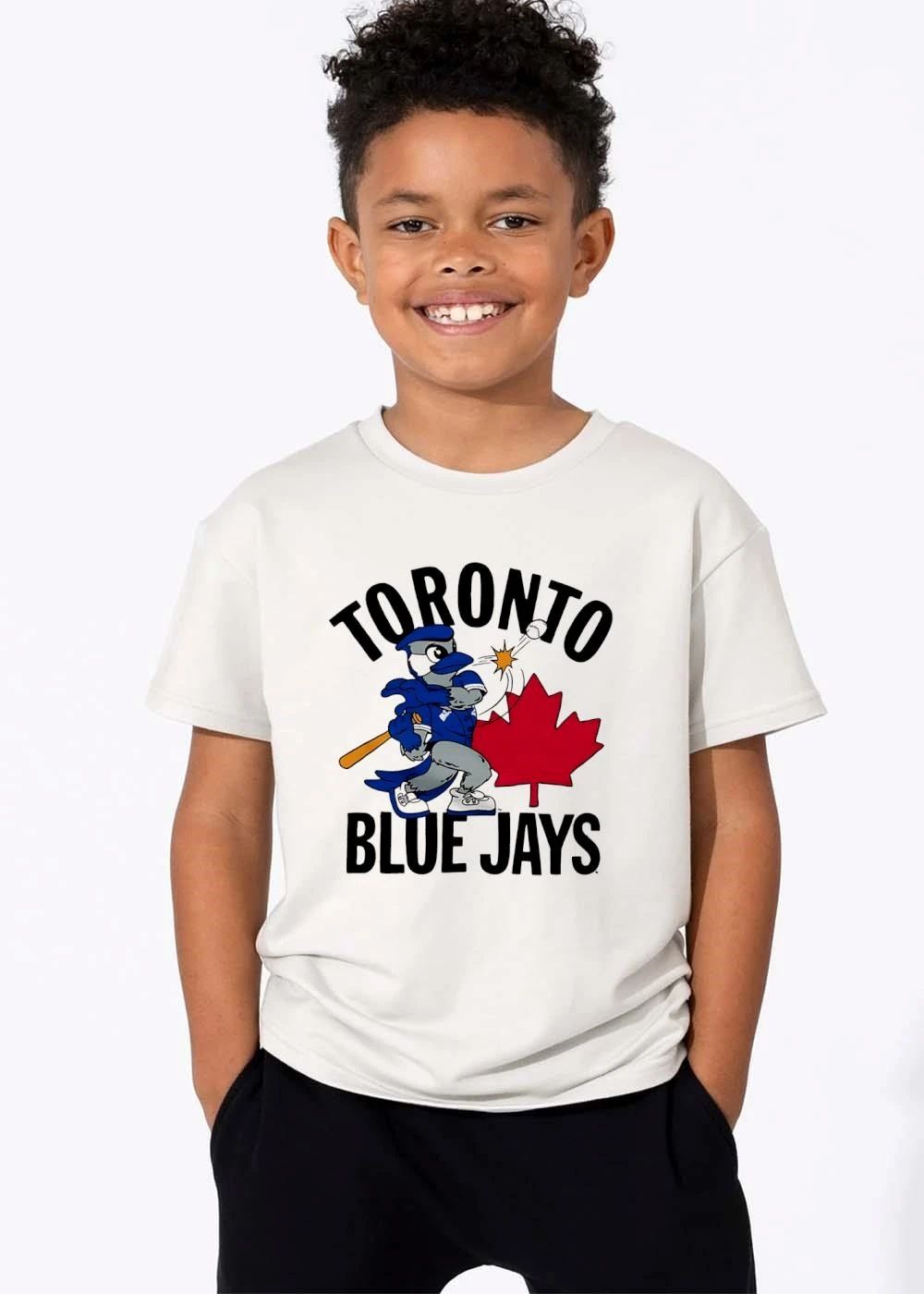 Toronto Blue Jays MLB Cartoon Mascot Batting Baseball Maple Leaf shirt