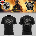 Minnesota Wild Firefighter Appreciation Night 2026 NHL All Black Hoodie T-Shirt