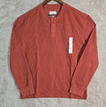 Men’s Thermal Henley Long Sleeve T-Shirt Goodfellow & Co Rust Large *New*