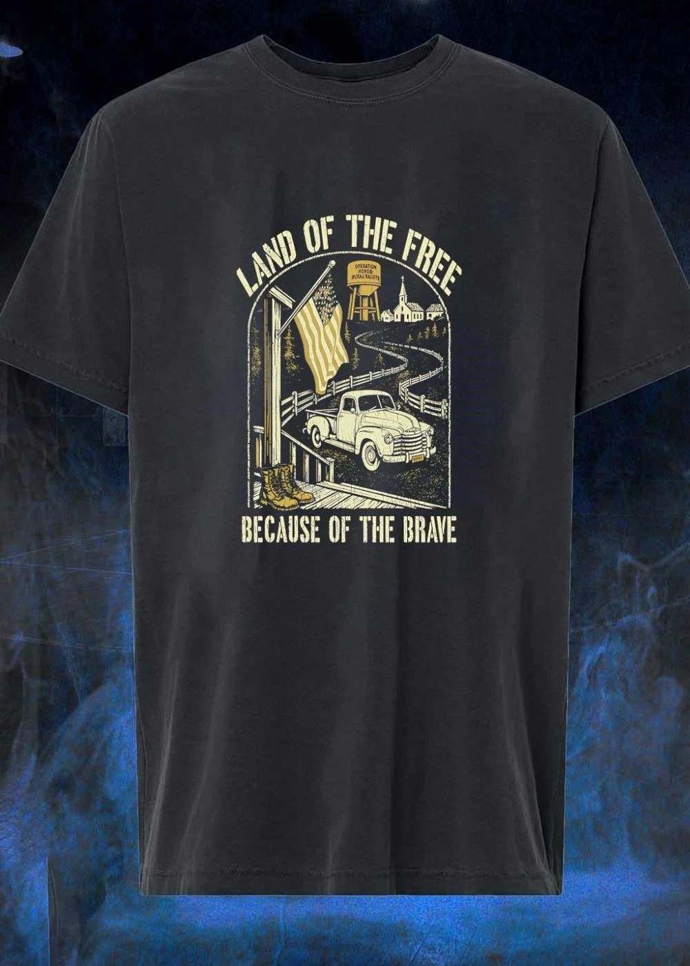 Operation Honor Rural Salute Land of the Free Because of the Brave shirt