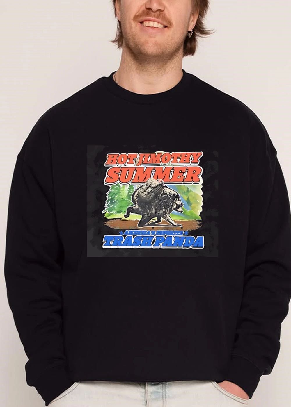 Jimothy Summer Americas Favorite Trash Panda Raccoon Backpack Hiking Forest shirt
