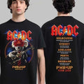 AC DC Power Up Tour 2026 Shirt Two Sided Date Rock Band Tee New Fast