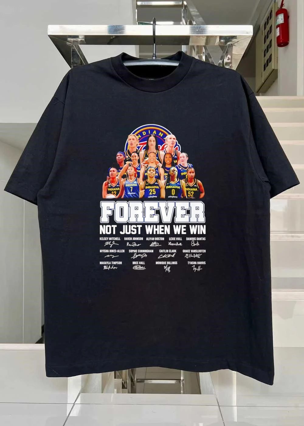 Kelsey Mitchell Raven Johnson Aliyah Boston Lexie Hull Damiris Dantas Forever Not Just When We Win Indiana Fever shirt