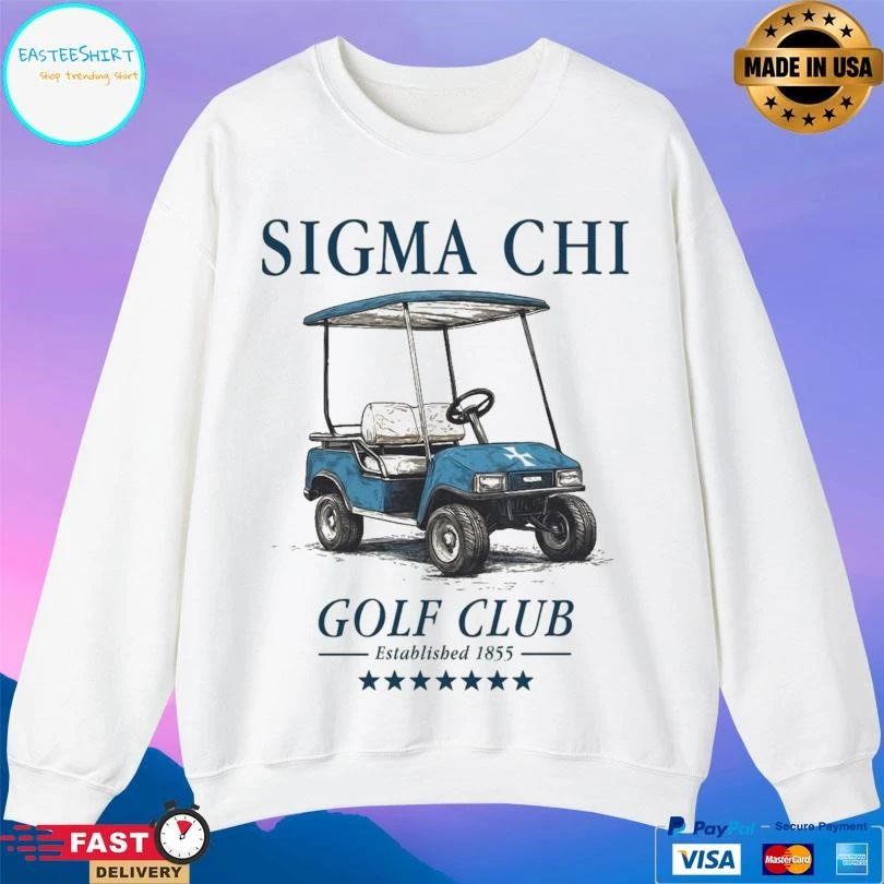 Sigma Chi Golf Club Established 1855 T-shirts