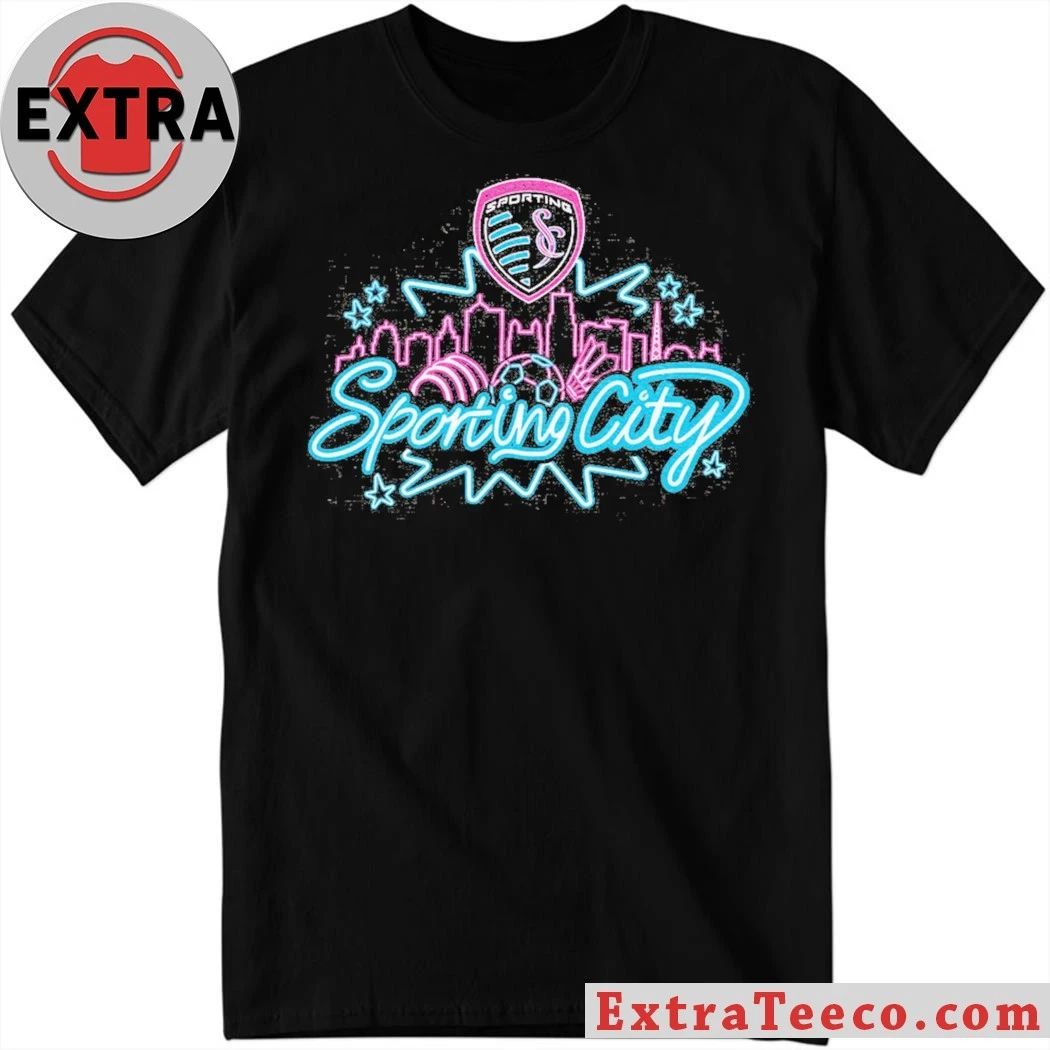 Sporting Kansas City Neon Skyline T-Shirt