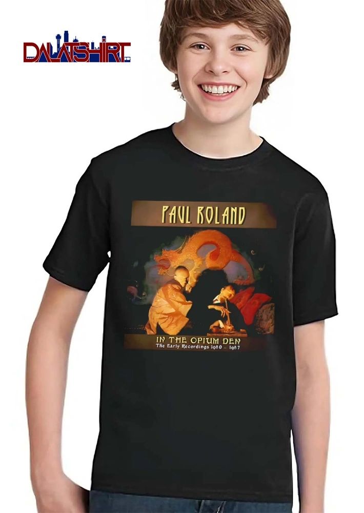 Paul Roland In The Opium Den The Early Recordings 1980 1987 Opium Pipe Orange Dragon Painting shirt